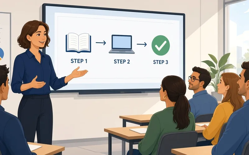 Educational animation lesson for professional training